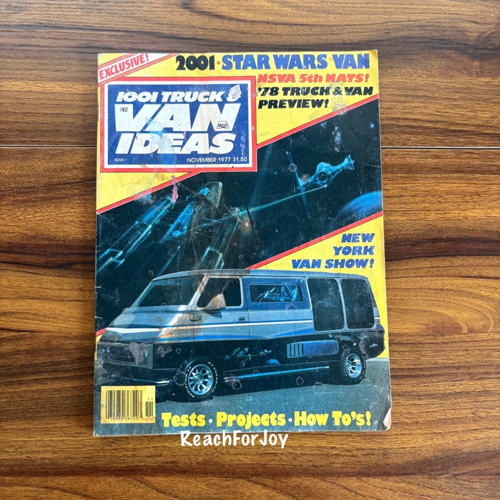 Vintage 1001 Truck And Van Ideas Magazine November 1977 Issue Star Wars Van